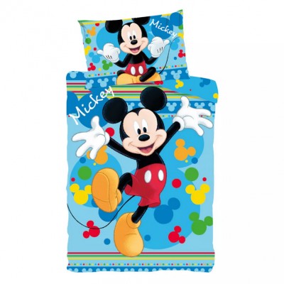  Disney Mickey Joyful gyerek ágyneműhuzat 100×135 cm, 40×60 cm