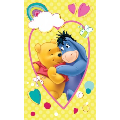  Disney Micimackó Smile kéztörlő, arctörlő, törölköző 30x50cm