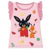 Bing és Flop kislány rövid ujjú póló - rózsaszín