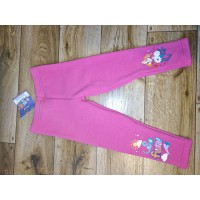 Mancs őrjárat mintás meleg bélelt leggings -rózsa