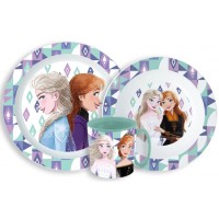 Disney Frozen, Jégvarázs Étkészlet, micro műanyag szett