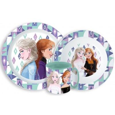 Disney Frozen, Jégvarázs Étkészlet, micro műanyag szett