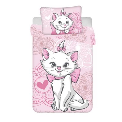  Disney Marie Aristocat gyerek, ovis ágyneműhuzat 100×135 cm, 40×60 cm