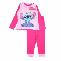 Disney Lilo&Stitch gyerek hosszú pizsama - rózsaszín