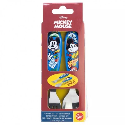 Disney Mickey True Champions fém ergo evőeszköz készlet - 2 darabos 