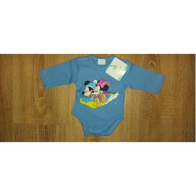 Disney Minnie és Mickey téli/ Karácsonyi mintás hosszú ujjú body