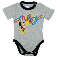  Disney Mickey "Choose Happy" rövid ujjú baba body