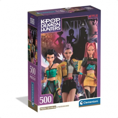  K-pop Démonvadászok Night Pulse 500 db-os Compact puzzle Clementoni 