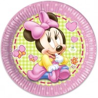 Disney Baby Minnie Papírtányér 8 db-os 23 cm