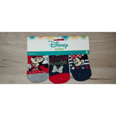 Disney Minnie Baba zokni 3db/csomag