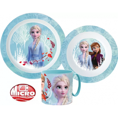 Disney Frozen, Jégvarázs Étkészlet, micro műanyag szett