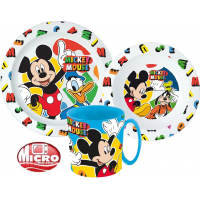 Disney Mickey Étkészlet, micro műanyag szett