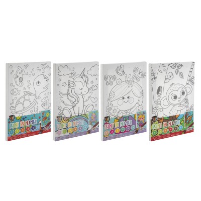 Grafix - Fess számok szerint, 4 féle - 29,7 x 19,5 cm ecsettel+ 6 festékkel