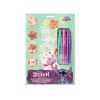 Fújó filctoll szett, A4, 3 tollal, Stitch