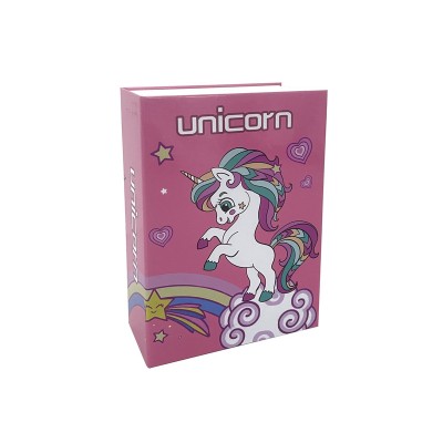 Könyv alakú persely - unikornis