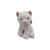 Plüss cica 20 cm - fehér