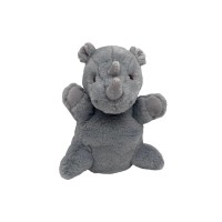 Plüss kesztyűbáb, 27 cm - orrszarvú