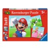 Ravensburger Puzzle 3x49 db - Super Mario