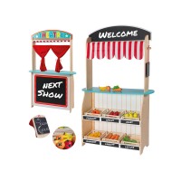 JouécoŽ - 2 in 1 bábszínház, és kisbolt gyümölcsökkel