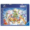 Puzzle 1000 db - Disney karácsony