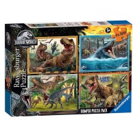 Puzzle 4x100 - Jurassic world