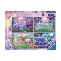 Puzzle 4x100 - Unikornisok