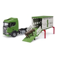 Scania Super 560R szarvasmarha-szállító teherautó 1 szarvasmarhával