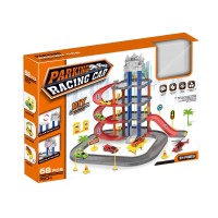 Parkolóház 3 szintes pálya + 2 autó +helikopter