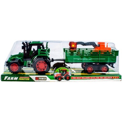 Lendkerekes traktor munkagépszállító utánfutóval - 30 cm