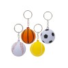 Kulcstartó, 4 cm labda, 4 féle