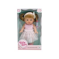Lány baba cumisüveggel 30cm