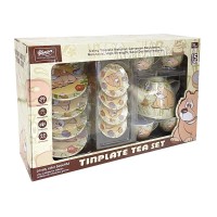 Fém teáskészlet 15 db-os
