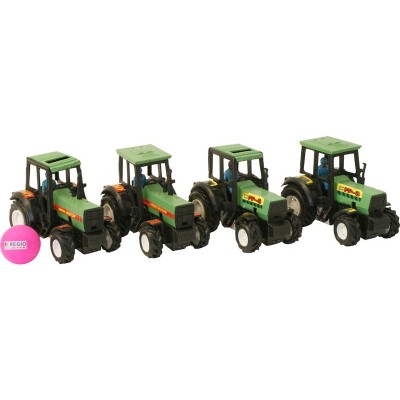 Műanyag traktor - 13 cm, többféle
