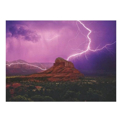Puzzle 500 db - Rózsaszín villám