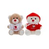 Plüss maci 11 cm I love you pulcsiban, 2 féle