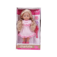 Charlotte/Elisabeth fésülhető puha baba - 36 cm