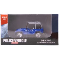 Rendőrségi fém jármű - 1:64, többféle