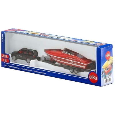 SIKU Toyota Landcruiser autó utánfutóval és motorcsónakkal 1:55 - többféle - 2543