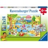 Ravensburger Puzzle 2x24 db Szabadidő a tengerparton