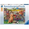 Ravensburger: Puzzle 500 db - Kutyusok a kertben