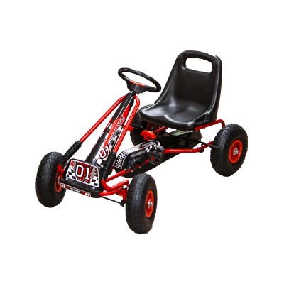 Pedálos gokart - 30 kg, piros