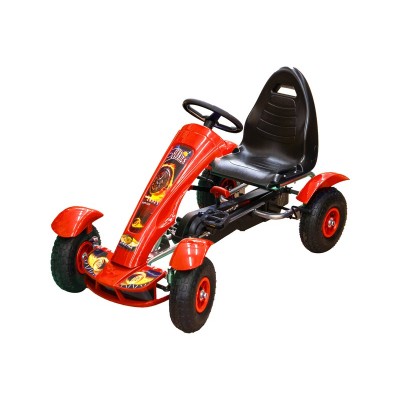 Pedálos gokart - 50 kg, piros
