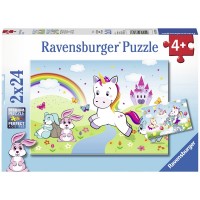 Ravensburger Csodás unikornisok 2 x 24 db puzzle
