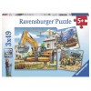 Ravensburger: Puzzle 3x49 db - Óriási munkagépek