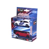Bburago 1/43 - Audi A6 rendőrautó és üldözöttje (Subaru Impreza)