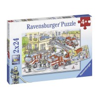Ravensburger: Puzzle 2x24 db - Tűzoltók