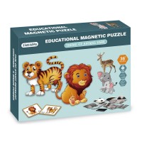 2IN1 mágneses puzzle - vadállatok, 86 db 32100217