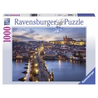 Ravensburger: Puzzle 1000 db - Prága éjjel