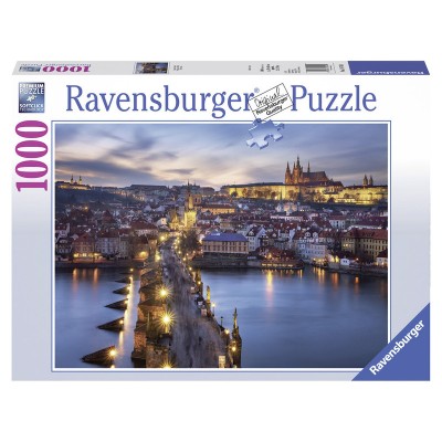 Ravensburger: Puzzle 1000 db - Prága éjjel