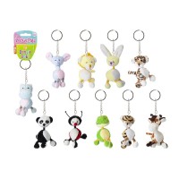 Állatfigurás kulcstartó, 8 cm